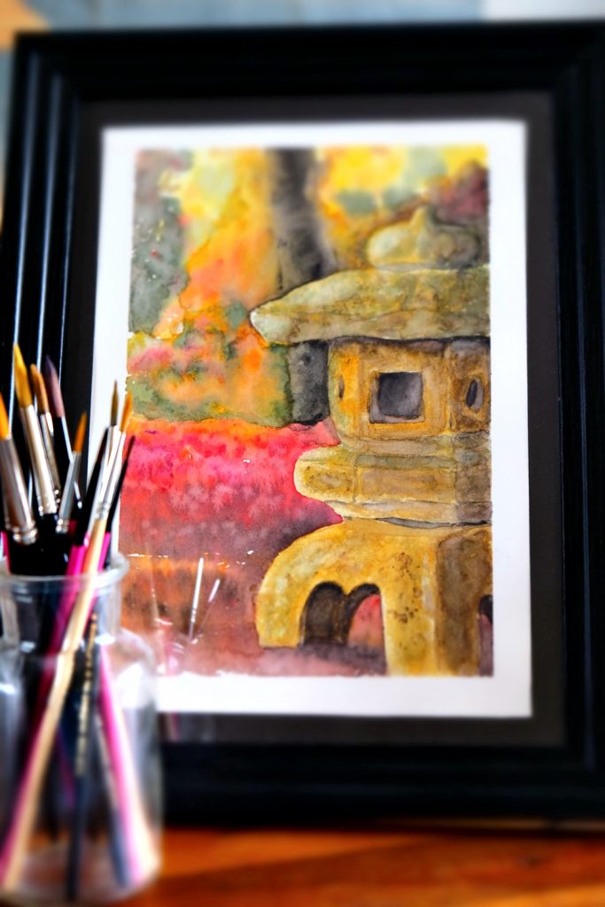 "Japanese Lantern" Original Artwork by Lisa Saul
