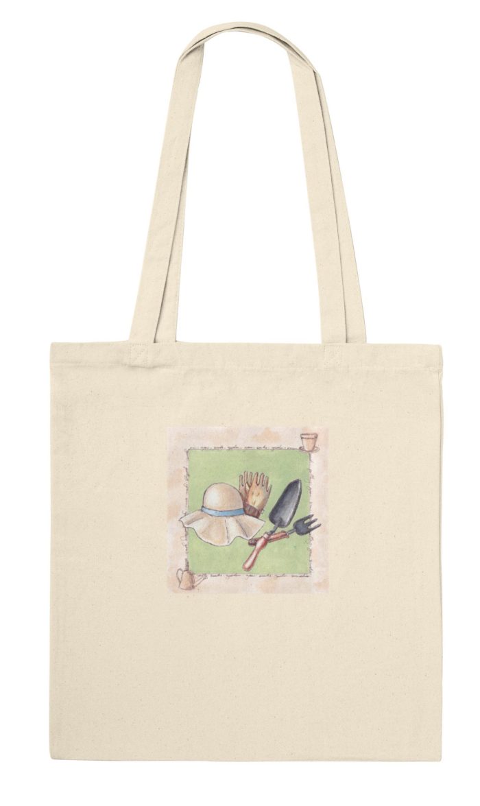 Tote Bag: Gardening Tools - NO words - Image 3