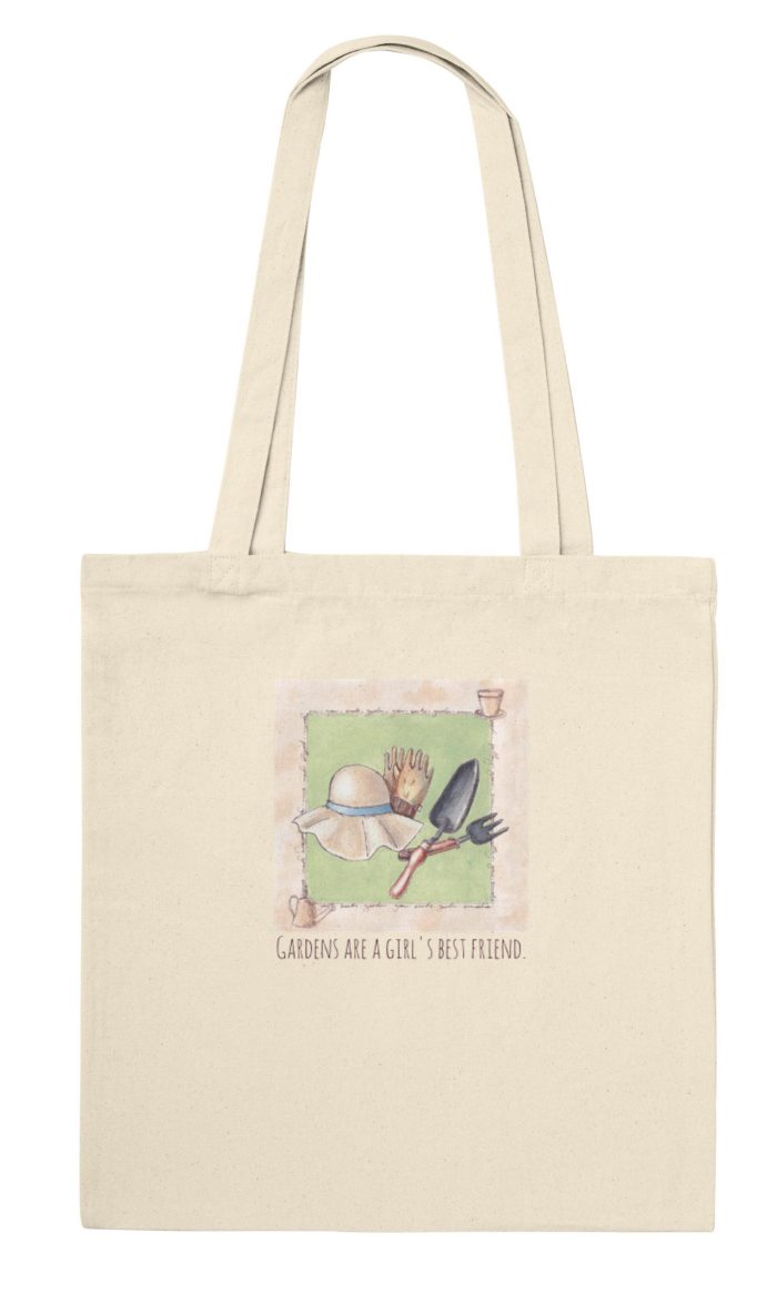 Tote Bag - Gardening Tools - With Words - Image 2