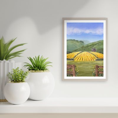 FRAMED Art Print: "Summer Gold"