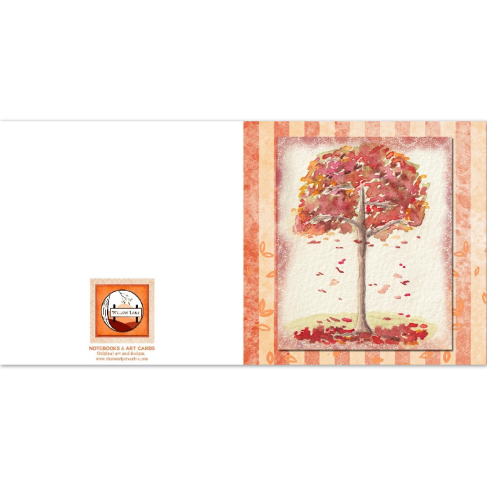 "Four Seasons: Autumn" (US & CA): 10 Folded Cards (white envelopes) - Image 2