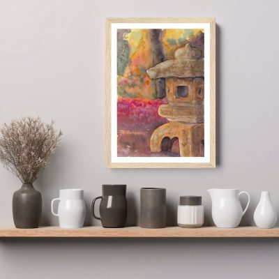 FRAMED Art Print: "Japanese Lantern"