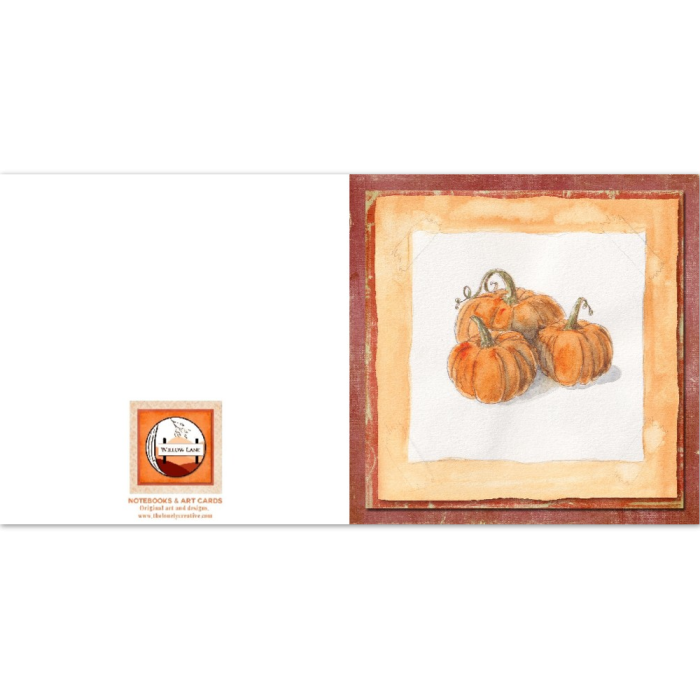 "Autumn Pumpkins" v1 (US & CA): 10 Folded Cards (white envelopes) - Image 4