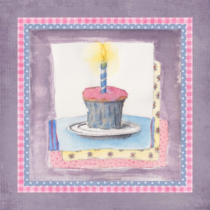 "Birthday Cake for One": 10 Folded Cards (white envelopes) - Image 3