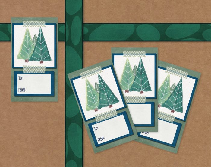 Gift Tags: “Folk Art Pines” - Image 3