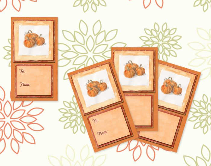 Gift Tags: "Autumn Pumpkins" (US & CA) - Image 3