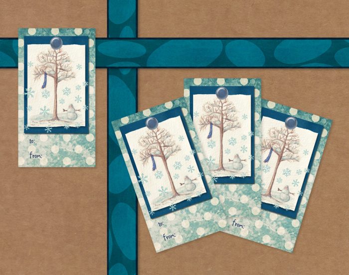 Gift Tags: “Snowman” v1