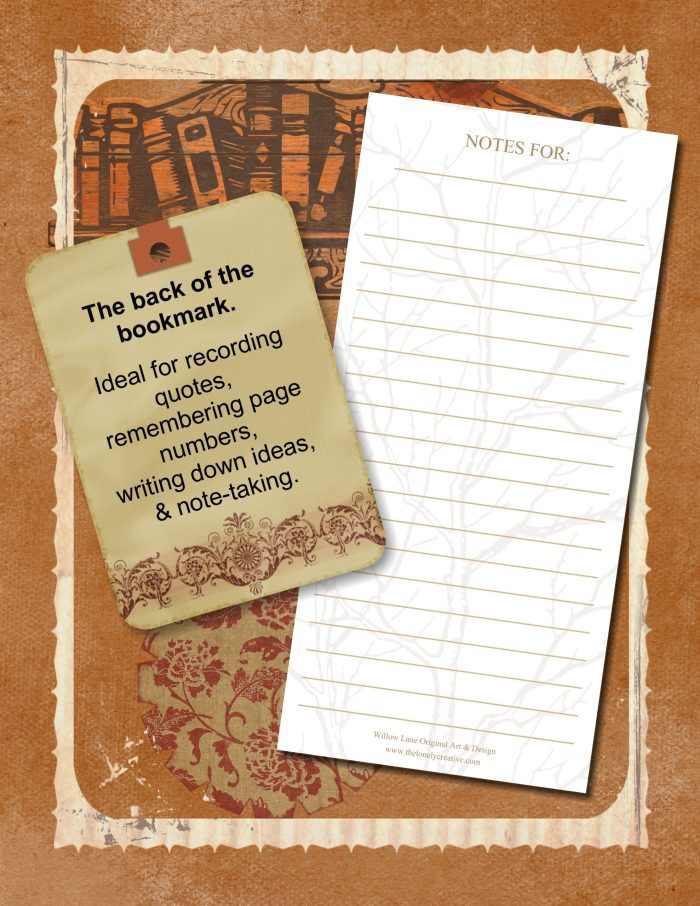 10 Bookmarks for Notetakers & Writers: “Winter Sun” - Orange - Image 3