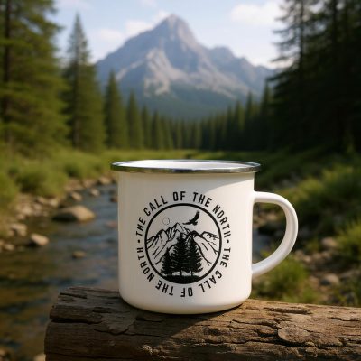 Enamel Mug: "The Call of the North" - Daytime