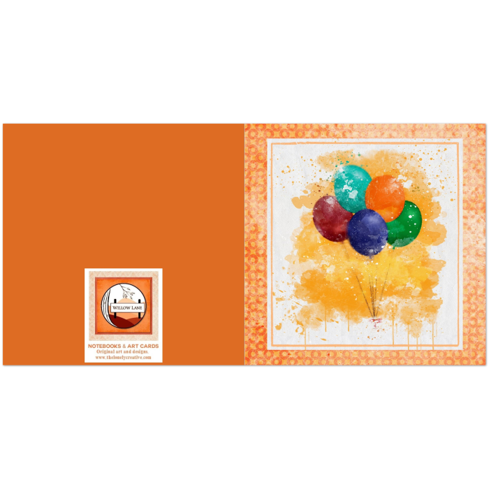 "Vintage Balloons" (US & CA): 10 Folded Cards (white envelopes) - Image 4