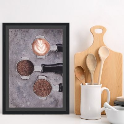 FRAMED Art Print: "Beans to Brew"