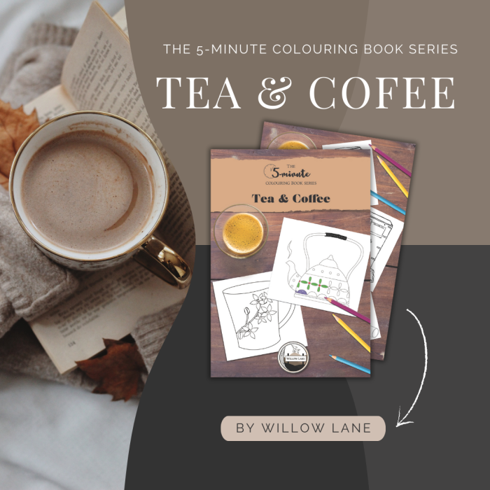 The 5-Minute Colouring Book Series: Tea and Coffee