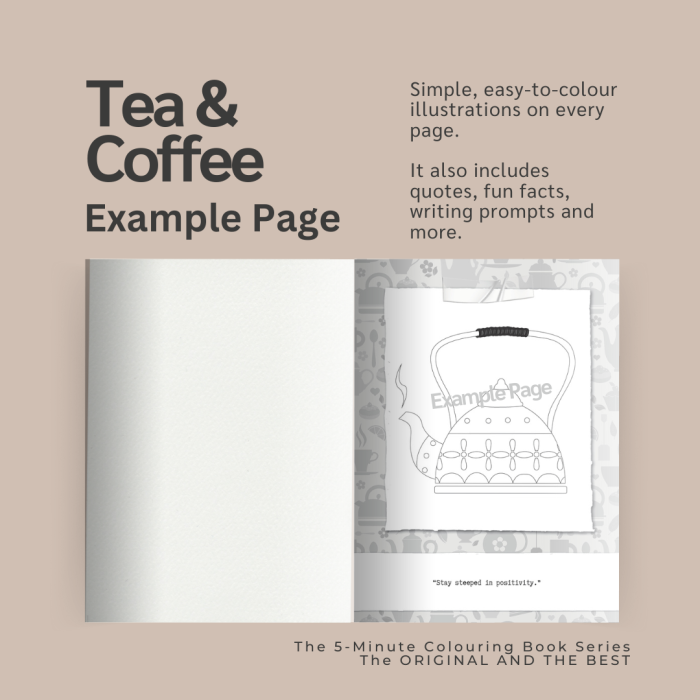 The 5-Minute Colouring Book Series: Tea and Coffee - Image 5