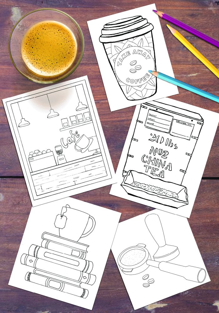 The 5-Minute Colouring Book Series: Tea and Coffee - Image 3