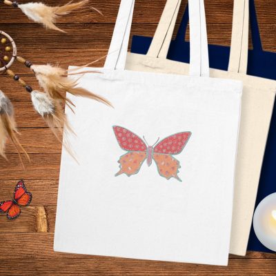 Tote Bag - Patchwork Butterfly