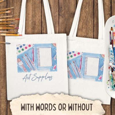 Tote Bag: Art Supplies
