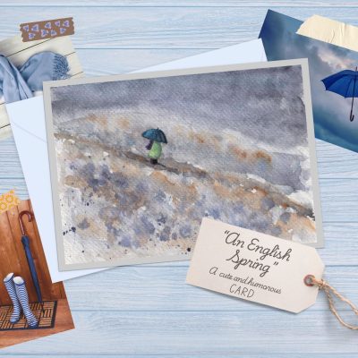 "An English Spring" (US & CA): 10 Folded Cards (white envelopes)