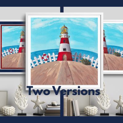 FRAMED Art Print: House on the Hill Series - "Light and Life House"