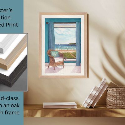 MASTER'S EDITION FRAMED Art Print: "Sea View"